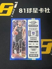 Domantas Sabonis 2022-23 Panini Contenders Optic Season Ticket Blue Prizm /99