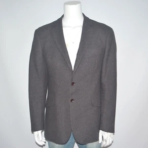 Mint CHARLES TYRWHITT Slim Fit Flannel 100% Wool Gray Houndstooth Sport Coat 44L - Picture 1 of 6