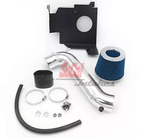 Kit de admisión de aire frío con escudo térmico negro azul para Chrysler 300 Touring 2005-10 3,5 L - Imagen 1 de 1