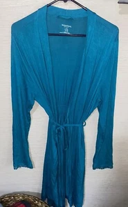 Motherhood Maternity Women's Size L/XL Lace Trim Nursing Maternity Robe EUC! - Picture 1 of 7
