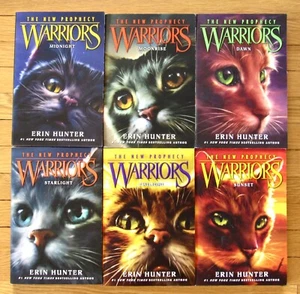 Complete Set 1-6 WARRIORS THE NEW PROPHECY Erin Hunter PB Near Like New L1 - Imagen 1 de 3