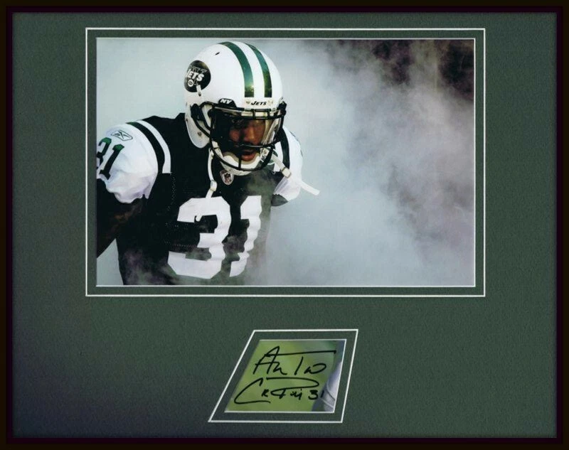 Antonio Cromartie Signed Framed 11x14 Photo Display Jets - Image 1 of 1