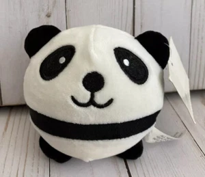 Panda Soft Plush Round 3” x 3” New Kids Gift Idea Unique Stocking Stuff - Picture 1 of 5