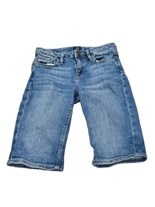 Gap Kids Medium Wash Blue Denim Girls Bermuda Skimmer Shorts 12 - Picture 1 of 3