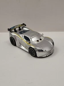 LEWIS HAMILTON FINITURA METALLIZZATA CARS 2 - DISNEY - PIXER SILVER SERIE SCALA 1:55 - Foto 1 di 10