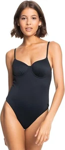 Roxy X1236 Women's Standard Rib Love The Muse One-Piece, Anthracite Size L - Picture 1 of 4