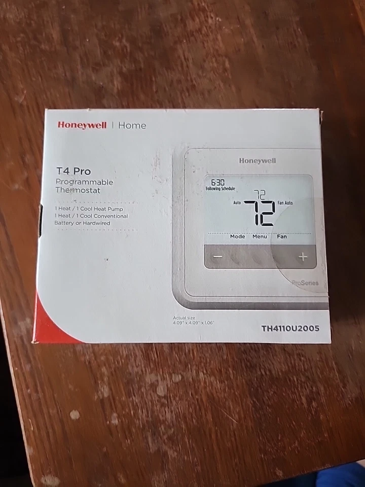 Honeywell T4 Pro Programmable Thermostat - TH4110U2005/U - Image 1 of 1