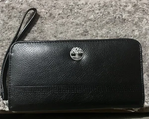 Timberland Women's Leather RFID Zip Around Wallet Clutch with Wristlet Strap - Picture 1 of 4