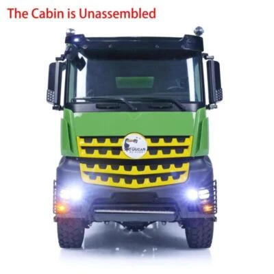 LESU Painted 6x6 1/14 RC Mixer Truck Concrete Machine Lorry Car Model Light - Image 1 of 4