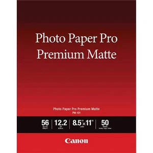 Canon PM 101 Photo Paper Pro 8.5x11 Matte 50 Pack for Fine Art Printing - Picture 1 of 2