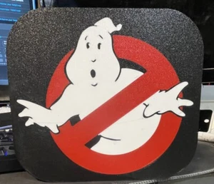 Ghostbusters Who you gonna call? Sign 8” Hang Or Stand Ghost I ain't afraid - Picture 1 of 3