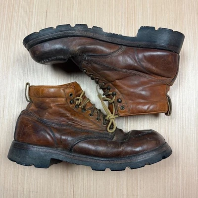Botas Chukka de Cuero Vintage Gruesas Suela Vibram Envejecidas Para Hombre Talla 12 Puntera Sin usar, en caja Foto 1 de 4