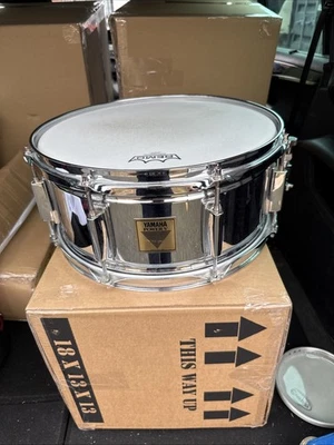 Free P&P. A 14x6”  Yamaha Power V Snare Drum. 14” Chrome  Finish - Image 1 of 4