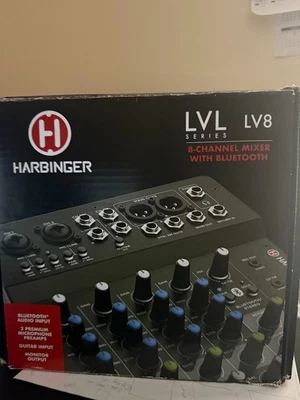 Harbinger LV8 8-Channel Analog Mixer with Bluetooth - Image 1 of 4