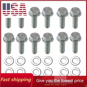 Stainless Steel Exhaust Manifold Header Bolts Kit for LS1 LS2 LS3 LS6 LS7 GM Vor - Picture 1 of 12