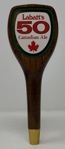 Manico per rubinetto in legno Labatt's 50 Canadian Ale 9" - NOS - Foto 1 di 4