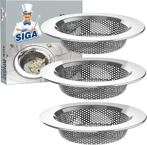 Kitchen Sink Strainer, Stainless Steel Sink Drain Strainer Pack of 3 - Picture 1 of 3