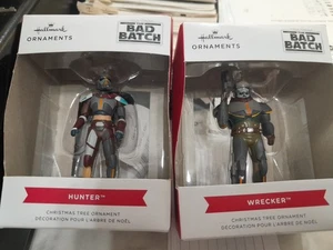 Hallmark Christmas Ornaments 2 Star Wars Bad Batch Wrecker & Hunter - Bild 1 von 5
