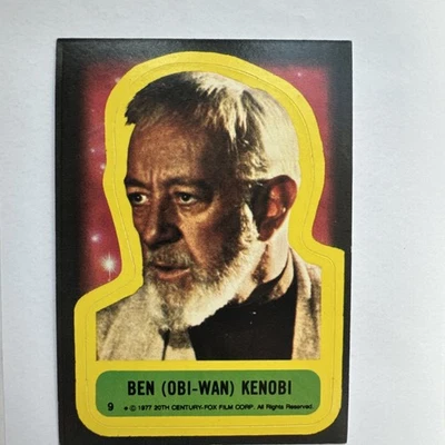 Ben Obi-Wan Kenobi 1977 Topps Star Wars Stickers #9 EX - Image 1 of 4