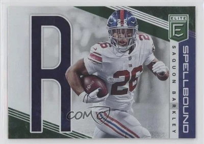 2019 Panini Donruss Elite Spellbound Green Saquon Barkley #SP-36 - Image 1 of 2