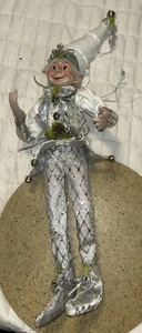 Robert Stanley Home Collection Weihnachten Silber Anzug Elfe Einweg Puppe 16" Neu mit Etikett - Bild 1 von 13