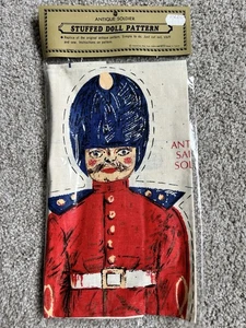 Vintage Stuffed Doll Pattern Antique SOLDIER Shackman NOS - Picture 1 of 2