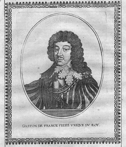 Gaston de France d'Orleans Portrait Kupferstich engraving gravure - Bild 1 von 1