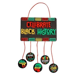 Fun Express Black History Month Multicolor Foam Mobile Craft Kit, 6" x 7 1/4" – - Picture 1 of 3