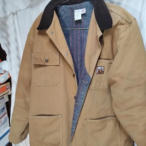 Abrigo Chaqueta Steiner Indian Manta Forrada Granero Tareas Granja Lona Estilo Carhartt - Imagen 1 de 8