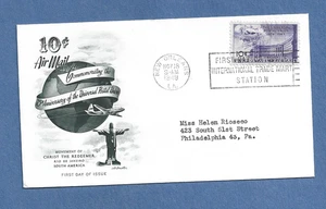 U.S AIR MAIL 10 CENT STAMP FDC NOV 18,1949 NEW ORLEANS LA  FLIGHT  COVER - Picture 1 of 1