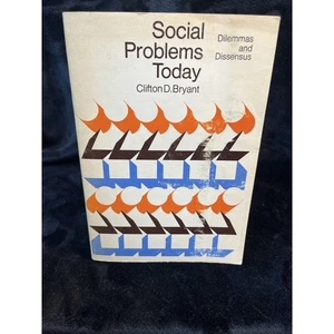 Social Problems Today Dilemmas and Dissensus Paperback 1971 by Clifton D. Bryant - Bild 1 von 10