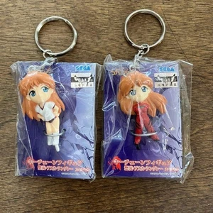 Neon Genesis Evangelion figure key chain set 2 lot Asuka SEGA Japan anime m654 2 - Picture 1 of 4