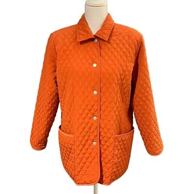 Chaqueta utilitaria acolchada Susan Graver talla S naranja granero ecuestre Cabincore  Foto 1 de 4