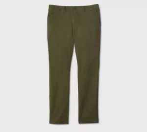 Mens Big & Tall Skinny Chino Pants- GoodFellow - Paris Green 42x36 - Picture 1 of 3