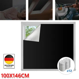 Dachfensterrollo ohne Bohren 100% Verdunklungsrollo Magnetisch Rollo 100X146CM - Bild 1 von 16