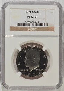 1971-S Proof Kennedy Half Dollar 50c NGC PF67* Star 3783850-029 - Picture 1 of 4