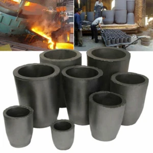 Clay Graphite Foundry Crucible Melting Furnace Refining Gold Silver 1KG-16KG - Picture 1 of 15