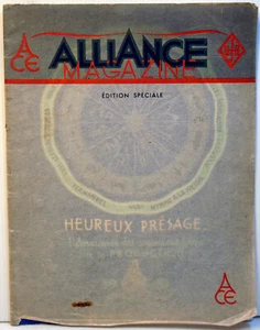 LIVRE d'OR -1939/40 - A.C.E. - RARE - 12 pages sur cartoline - 24 x 31 cm - Picture 1 of 4