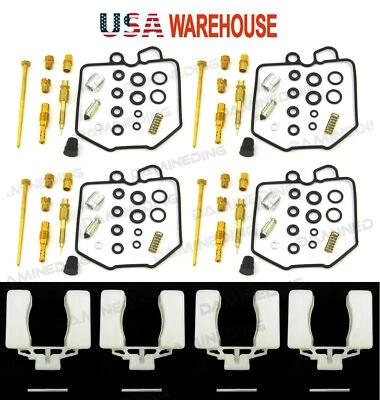 4 X Kit de reparación de reconstrucción de carburador de carburador y flotador 80-82 CB750K CB750 K cuatro EE. UU. Foto 1 de 4