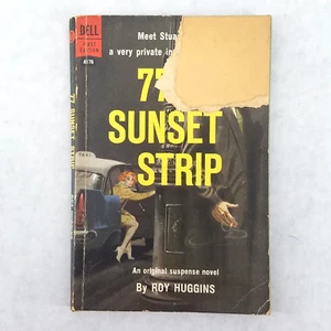 77 Sunset Strip Roy Huggins Suspense Novel Dell 1959 1950s Vtg MMPB 3rd Printing - Picture 1 of 9