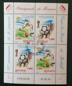Monaco Block Nr. 2465 bis 2466 / Gestempelt 1. Tag / 75. Jahrestag WM  - Bild 1 von 1