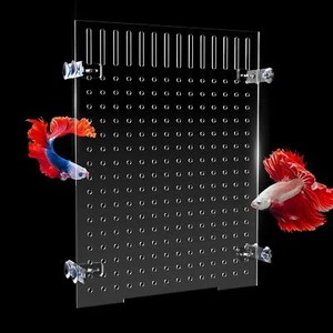 Acrylic Fish Tank Divider Aquarium with 8 11.81*15.74in, Transparent  - Picture 1 of 7