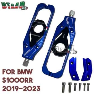 Blue Chain Adjuster Kit For BMW S1000RR 2019-2023 Rear Wheel Axle Blocks Logo - Picture 1 of 1