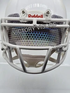 Honeycomb Smoke Rainbow Mini Football Helm Visier mit UA Clips. *FLAT STYLE* - Bild 1 von 2