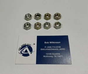 P/N: AN315-5R Aeronautical Standard Steel Nut, Plain, Hexagon - Set of 8 - Picture 1 of 5