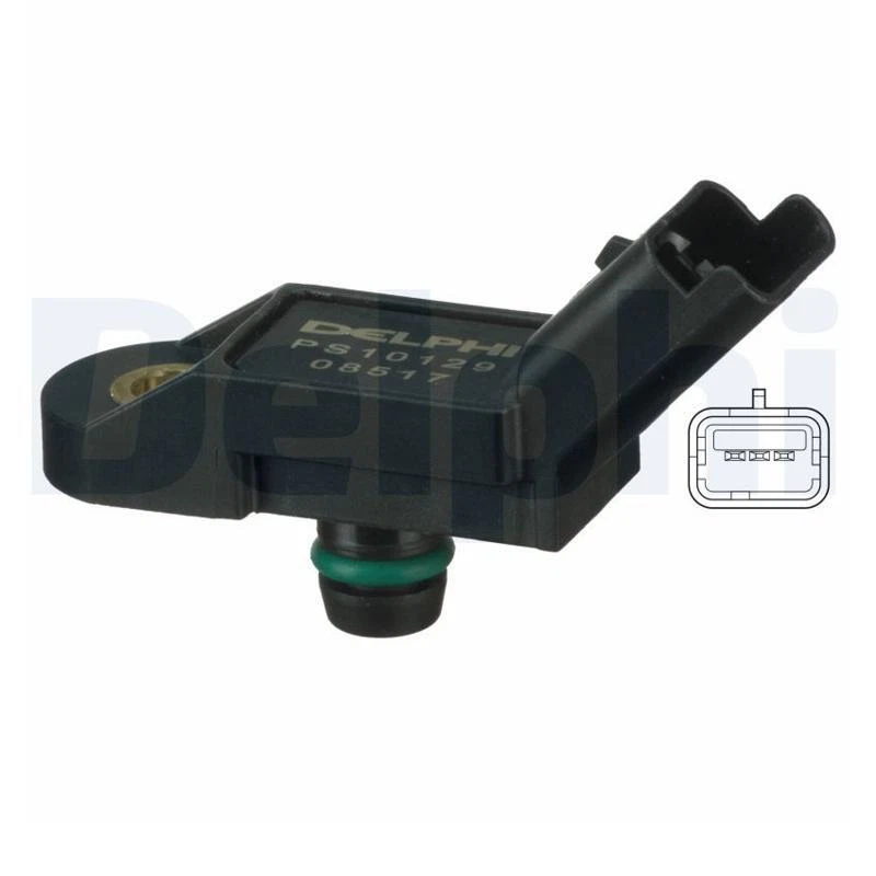 Delphi PS10129 Sensor Intake Manifold Pressure for Citroen Peugeot Renault Fiat Lancia - Image 1 of 1