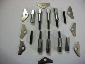 SBC CUBIERTA DE VÁLVULA DE ACERO CROMADO CABEZA HEXAGONAL MINI PERNOS 1/4-20 x 1 3/8" CON SUJECIÓN - Imagen 1 de 1