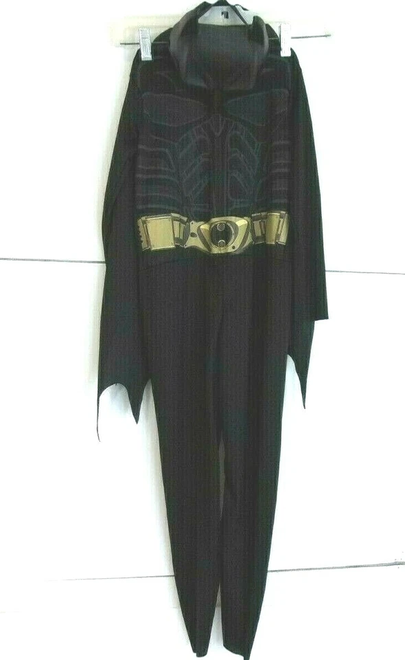 DC Comics Batman Costume Jumpsuit Boys Size Small Black Cape And Mask Not Padded - Image 1 of 4