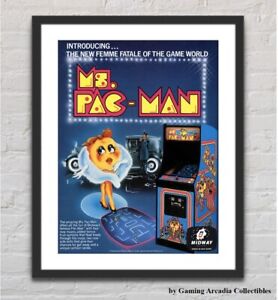 Mr. Pac-Man Arcade Poster Unframed