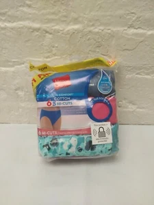 Hanes Tagless Cool Comfort Women's Cotton Hi-Cuts 100% Cotton - 6-Pack 6/M - Picture 1 of 1